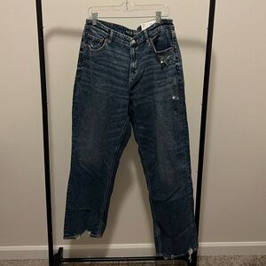 American Eagle Stretch Curvy Straight Blue Jean